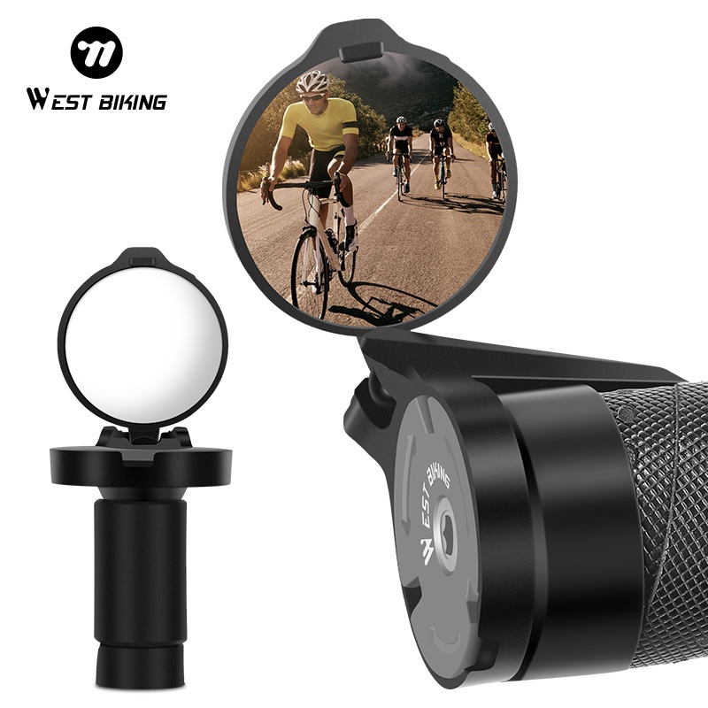 Mirror Handlebar Convex - WEST BIKING HD Bike Rearview Mirror