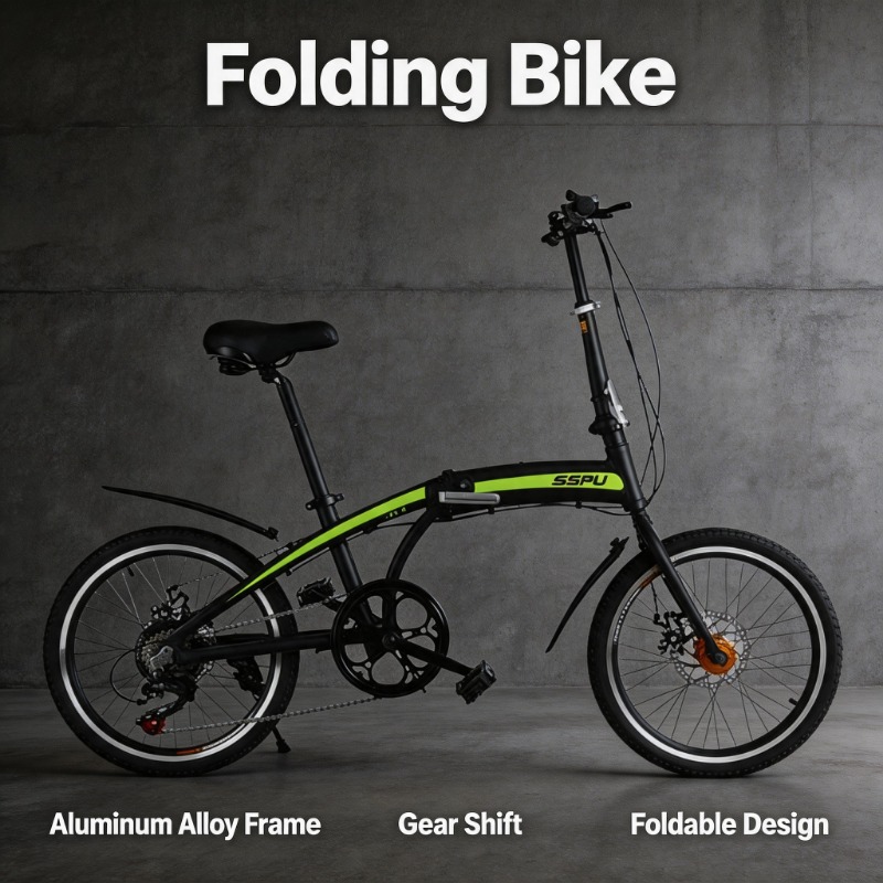 Commuting With Bike - 20 Inch Folding Bike - Lightweight