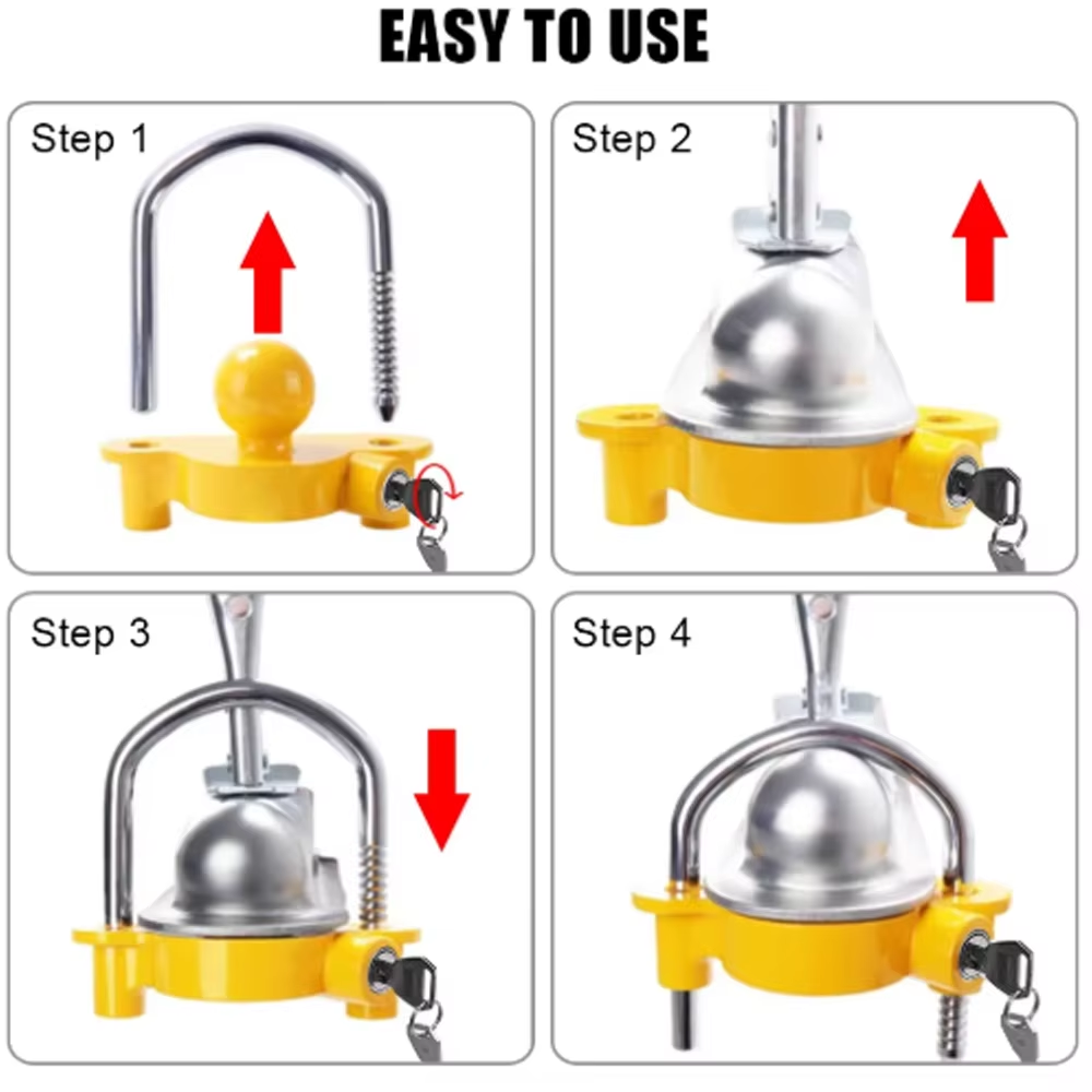 U Lock Heavy Duty - Heavy Duty Trailer Hitch Lock -