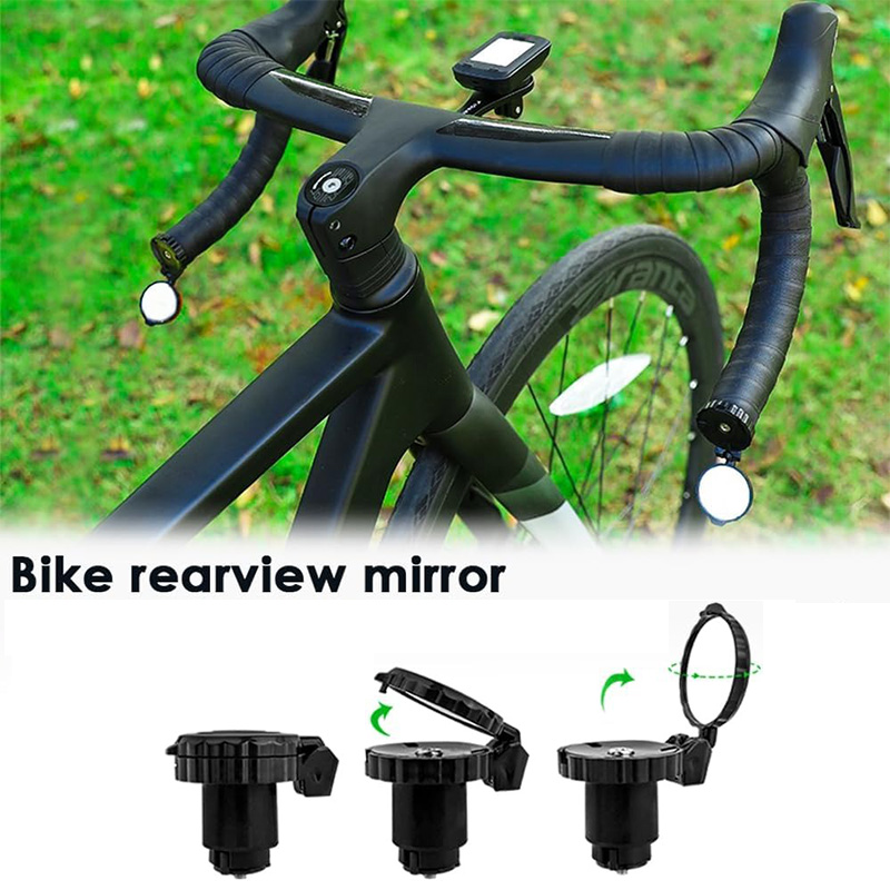 Mirror Handlebar Convex - Bicycle Handlebar Convex Mirror HD Adjustable