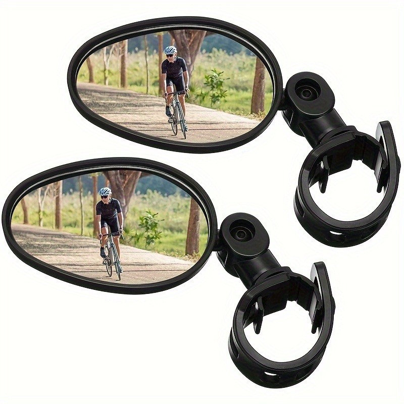 Mirror Handlebar Convex - 1/2PCS Bike Mirrors, Acrylic Convex Oval