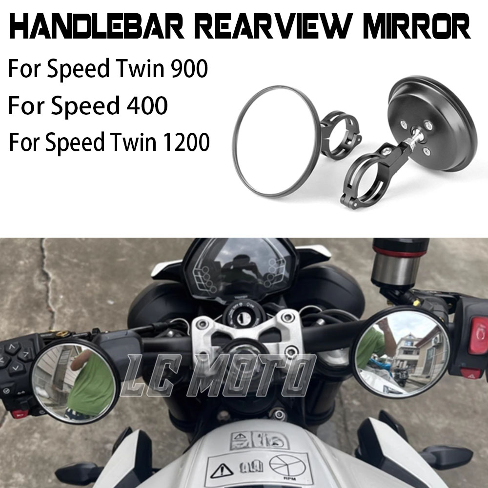Mirror Handlebar Convex - For Speed Twin 900 1200 Speed