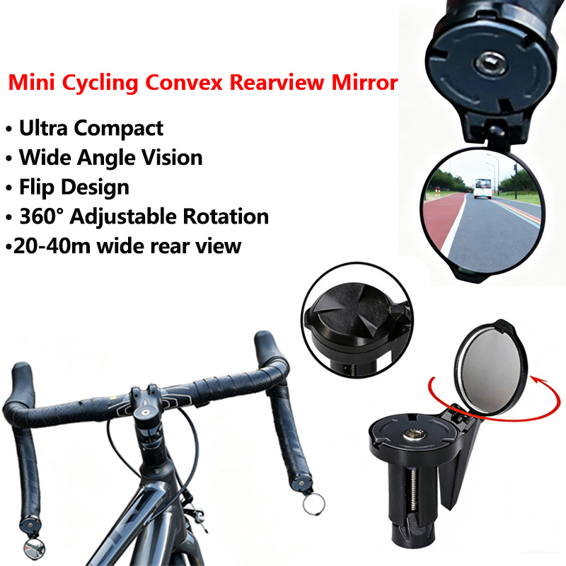 Mirror Handlebar Convex - Ultra Compact Cycling Convex Mirror -