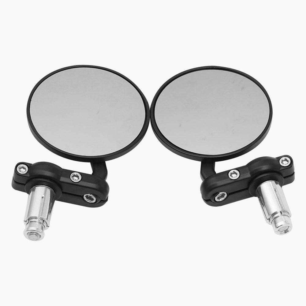 Mirror Handlebar Convex - 2pcs Motorcycle Mirror Round Bar End
