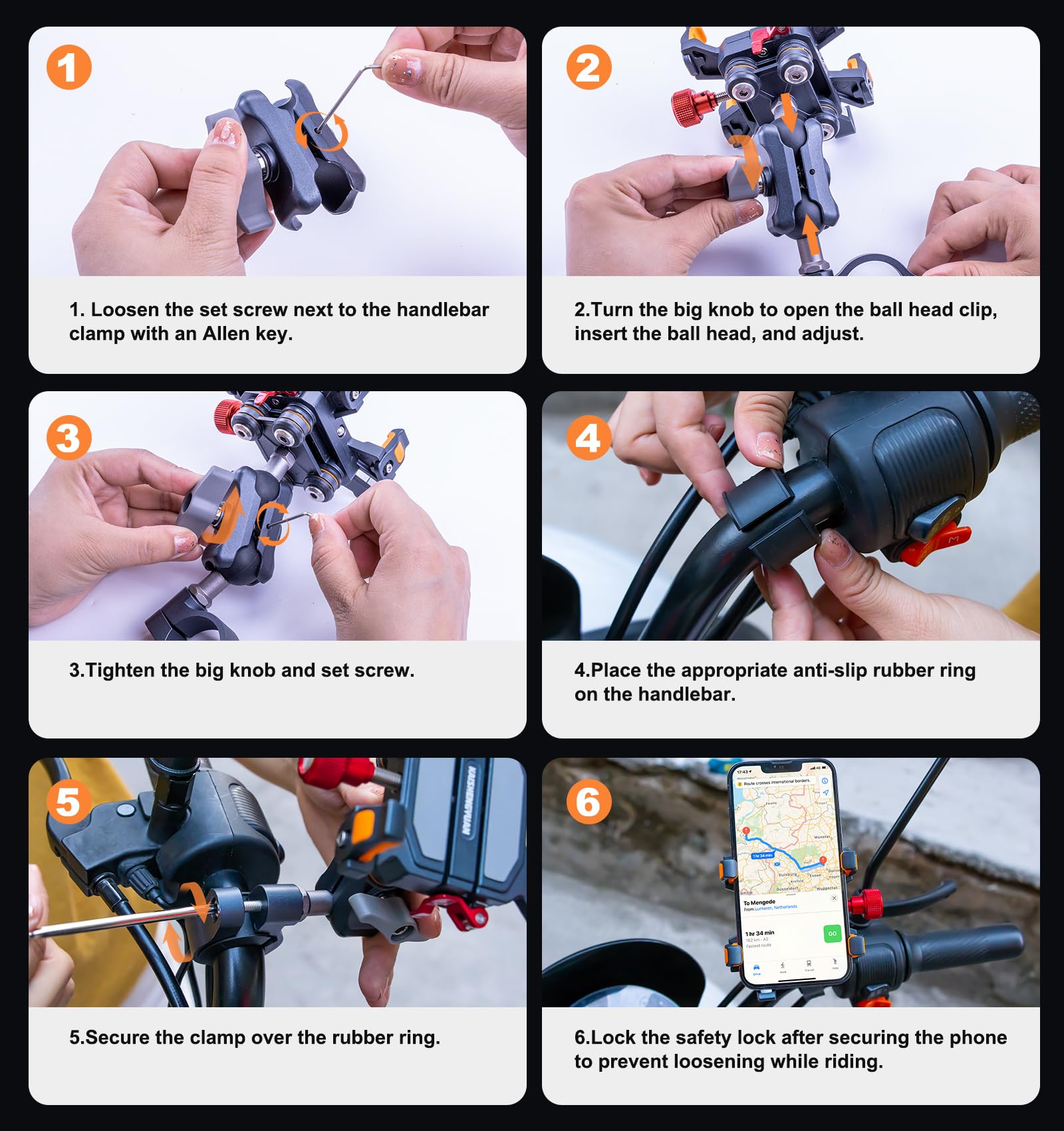 Heavy-Duty Motorcycle Phone Mo - U Lock Heavy Duty recension och pris