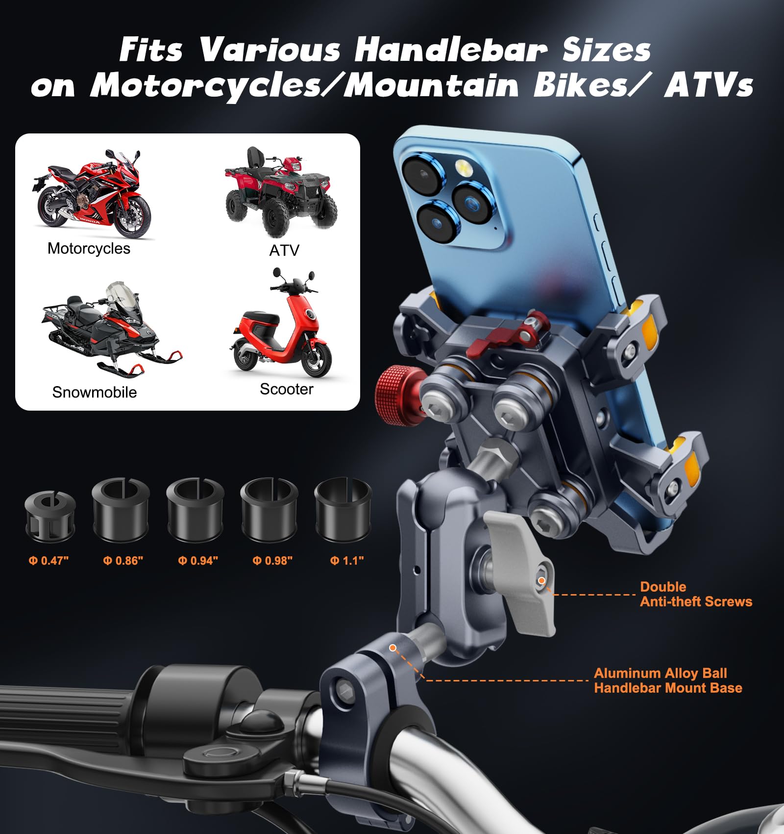 Heavy-Duty Motorcycle Phone Mo - U Lock Heavy Duty recension och pris