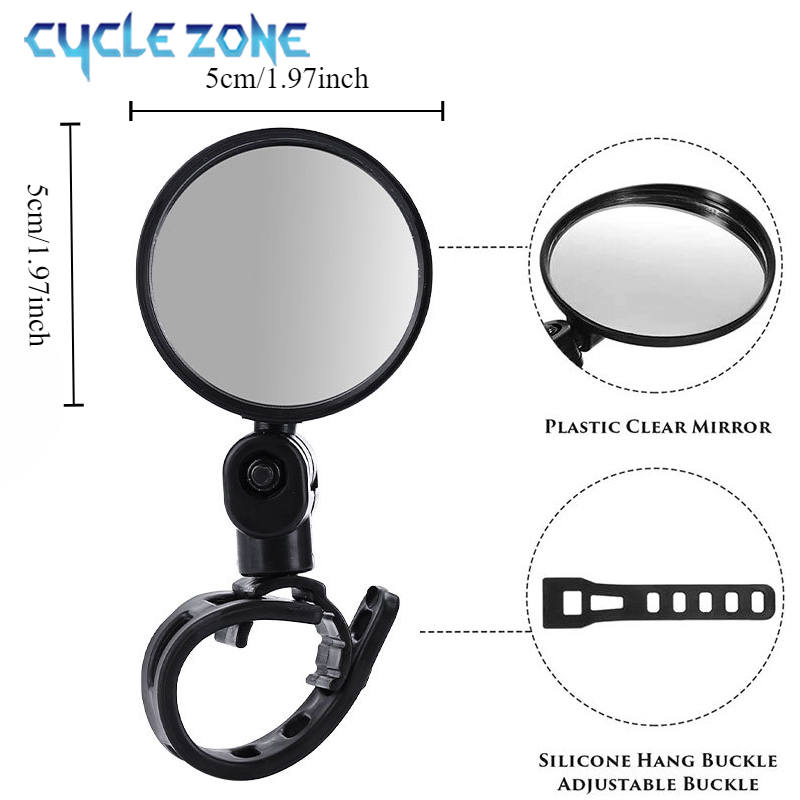2PCS Bicycle Rearview Mirror 3 - Cycling Zones recension och pris