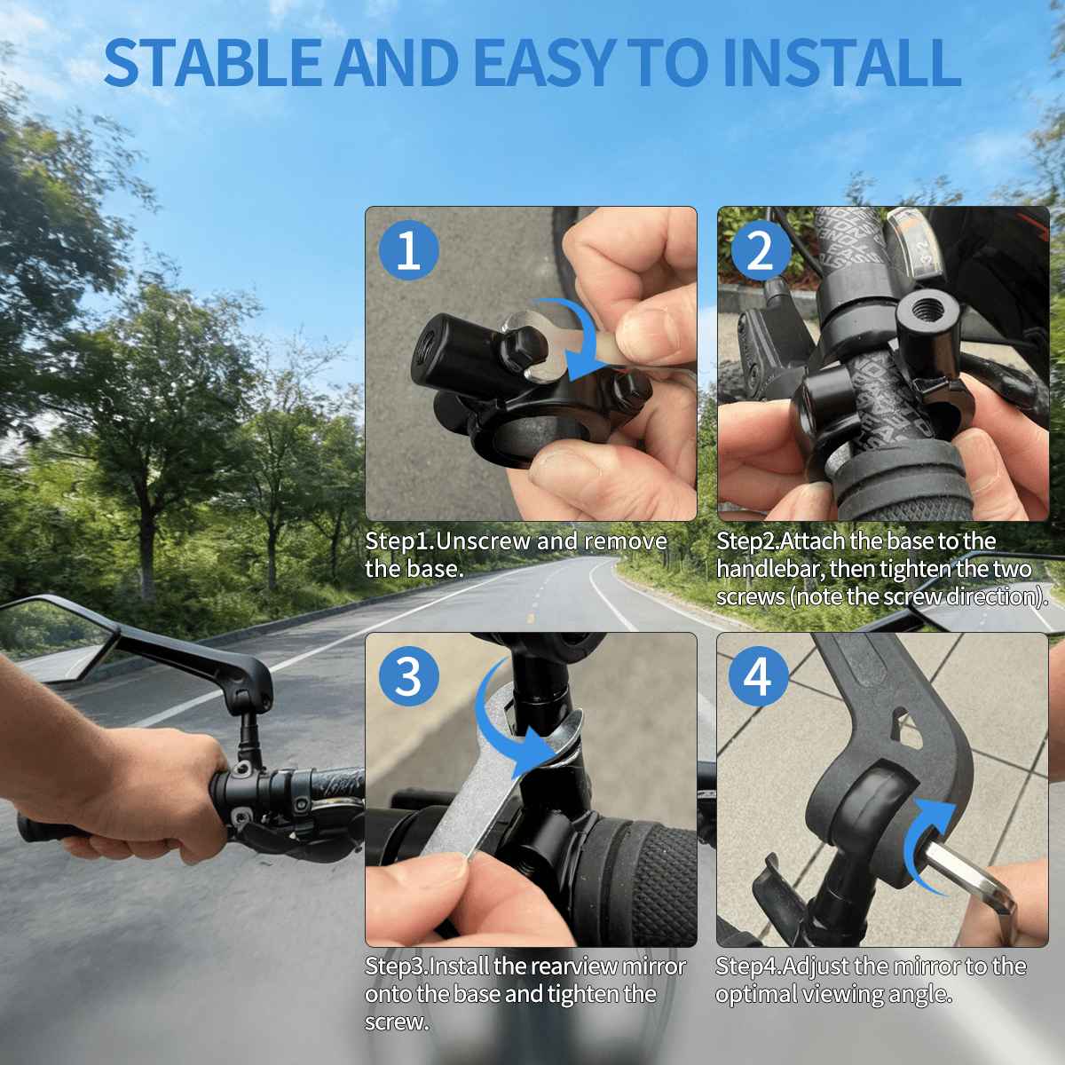 1 Pair Adjustable Handlebar Bi - Cycling Zones recension och pris