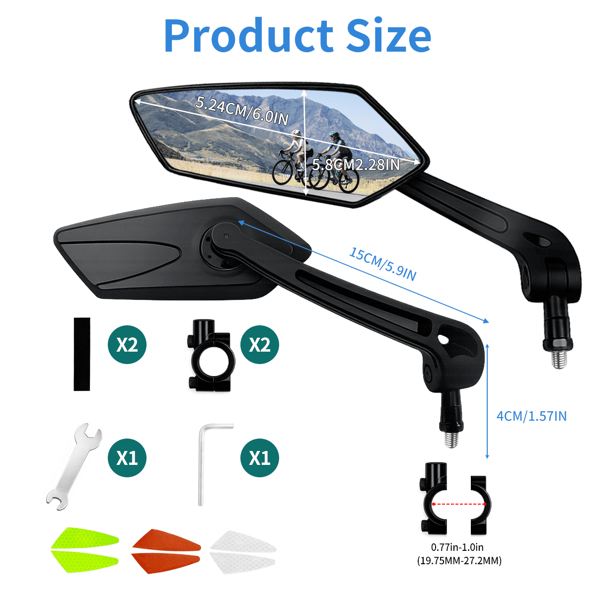 1 Pair Adjustable Handlebar Bi - Cycling Zones recension och pris