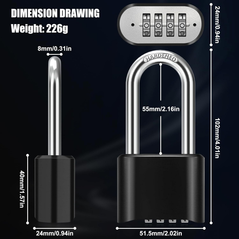 Heavy Duty Weatherproof Combin - U Lock Heavy Duty recension och pris