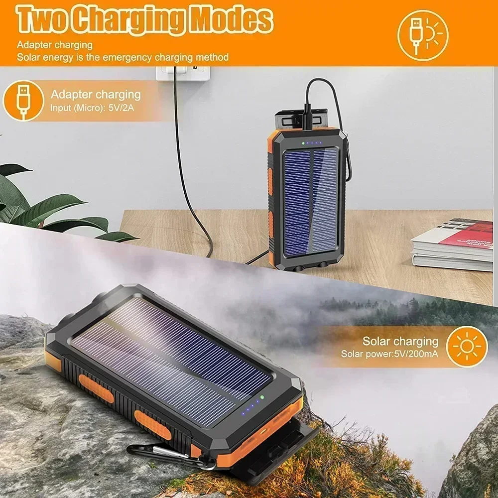 Lenovo 50000mAh Solar Power Ba - Usb Charger Dynamo recension och pris