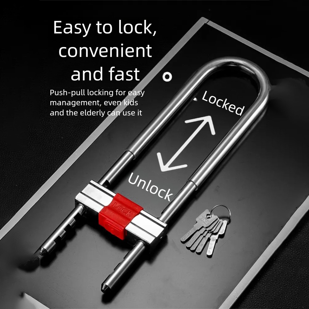 Bike Combination U Lock, Heavy - U Lock Heavy Duty recension och pris