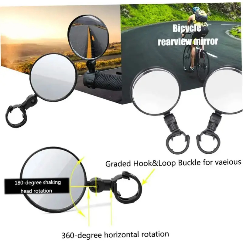Universal Bicycle Rearview Mir - Mirror Handlebar Convex recension och pris