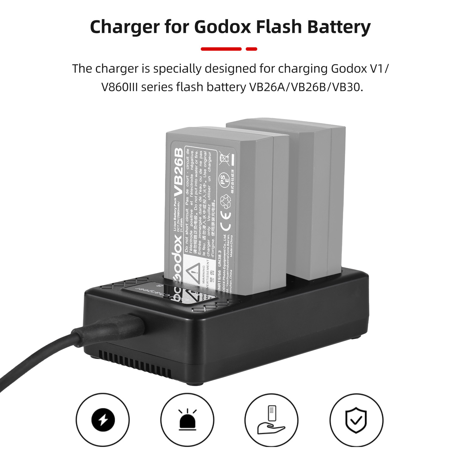 Portable 2-slot Battery Charge - Usb Charger Dynamo recension och pris