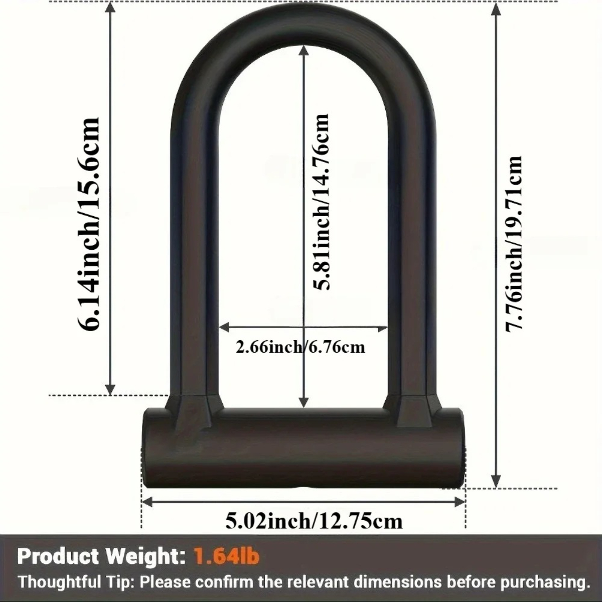 Bike Lock Heavy Duty Anti Thef - U Lock Heavy Duty recension och pris
