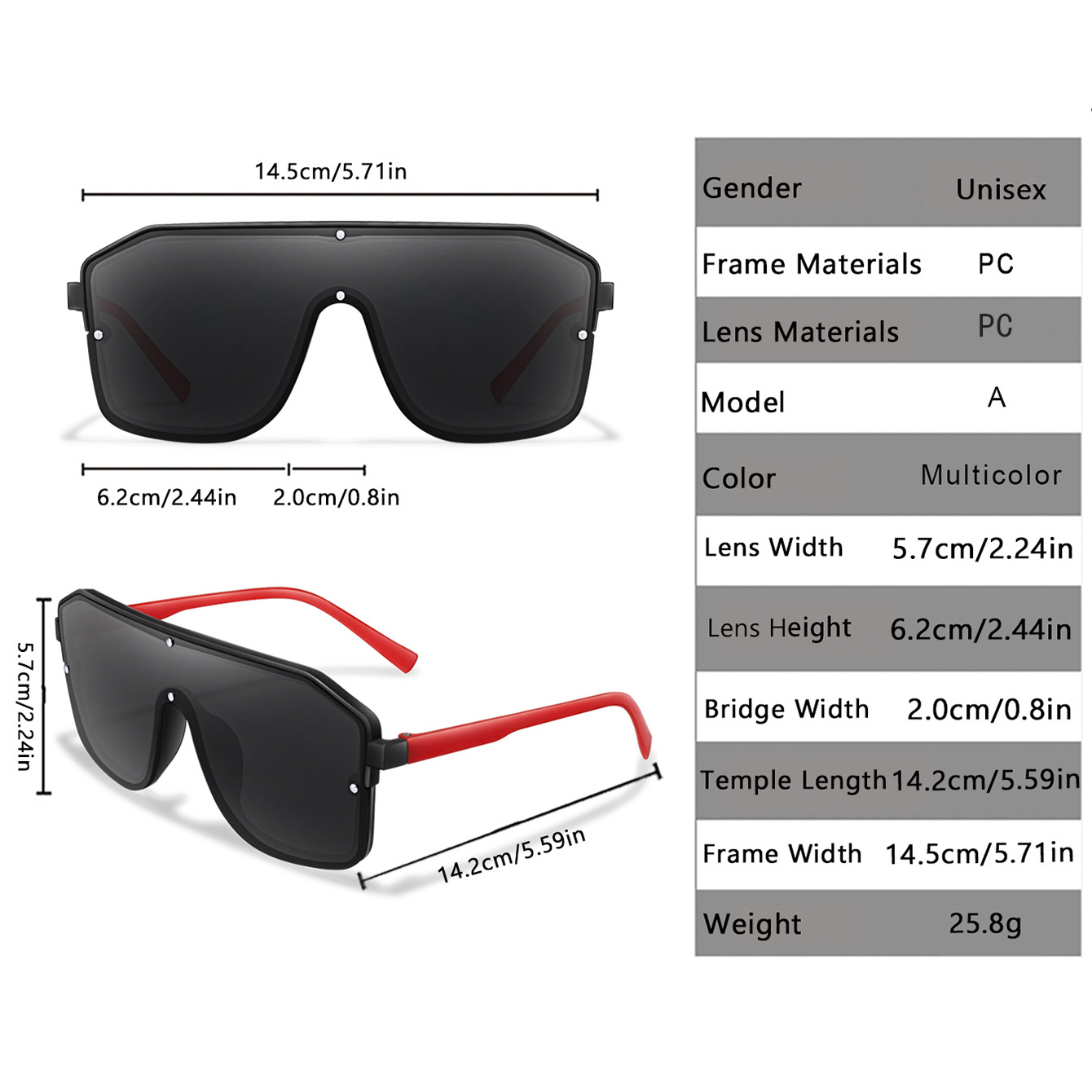 New Brand Square Big Frame Sun - Cycling Zones recension och pris