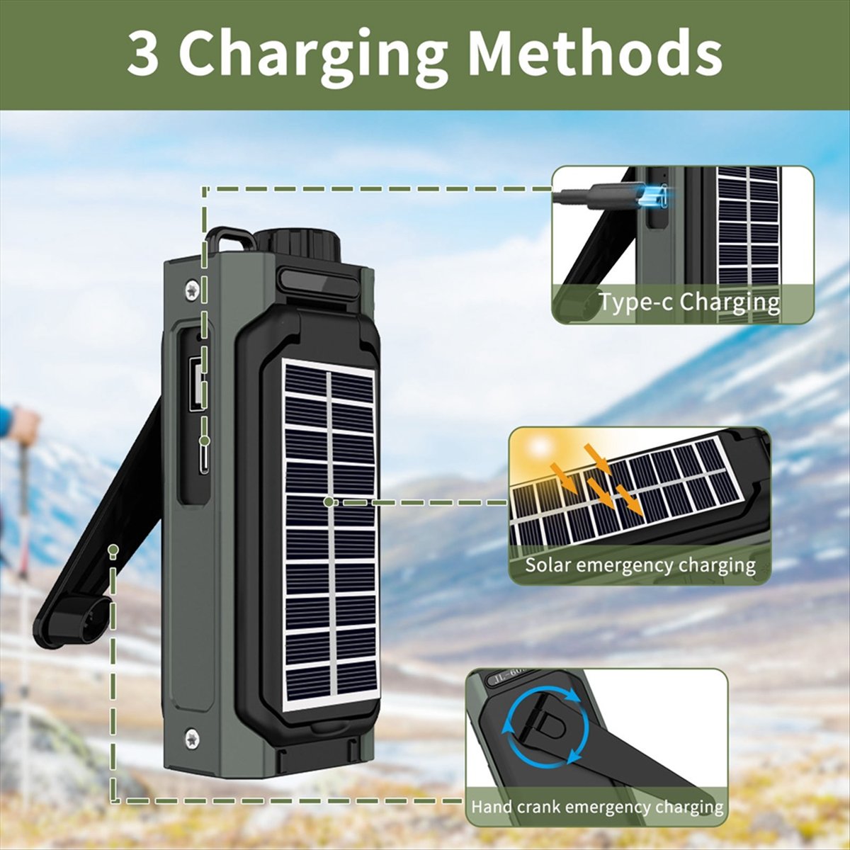 A26Z Portable Solar Radio, Eme - Usb Charger Dynamo recension och pris