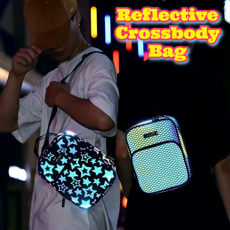 Reflective Crossbody Bag Multi - Cycling Commuter Backpack recension och pris