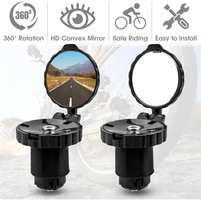 Bicycle Handlebar Convex Mirro - Mirror Handlebar Convex recension och pris