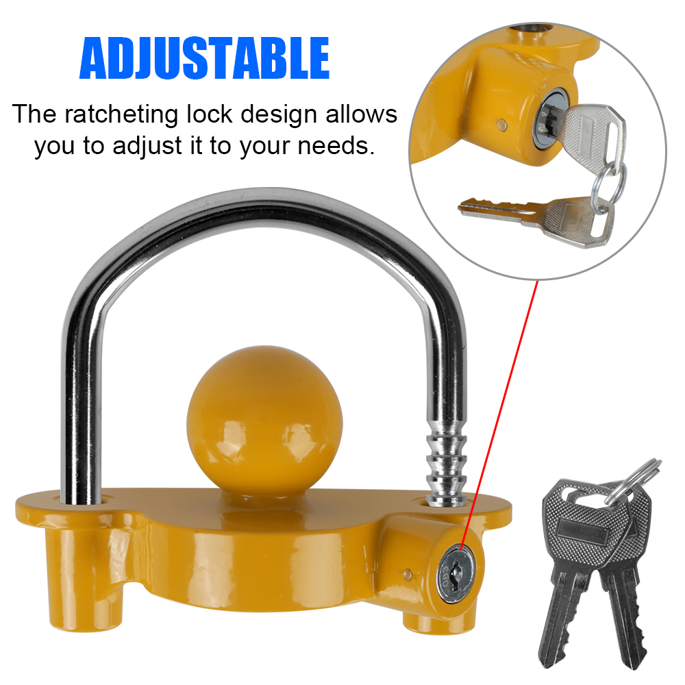 Tow Ball Security Anti-Theft T - U Lock Heavy Duty recension och pris