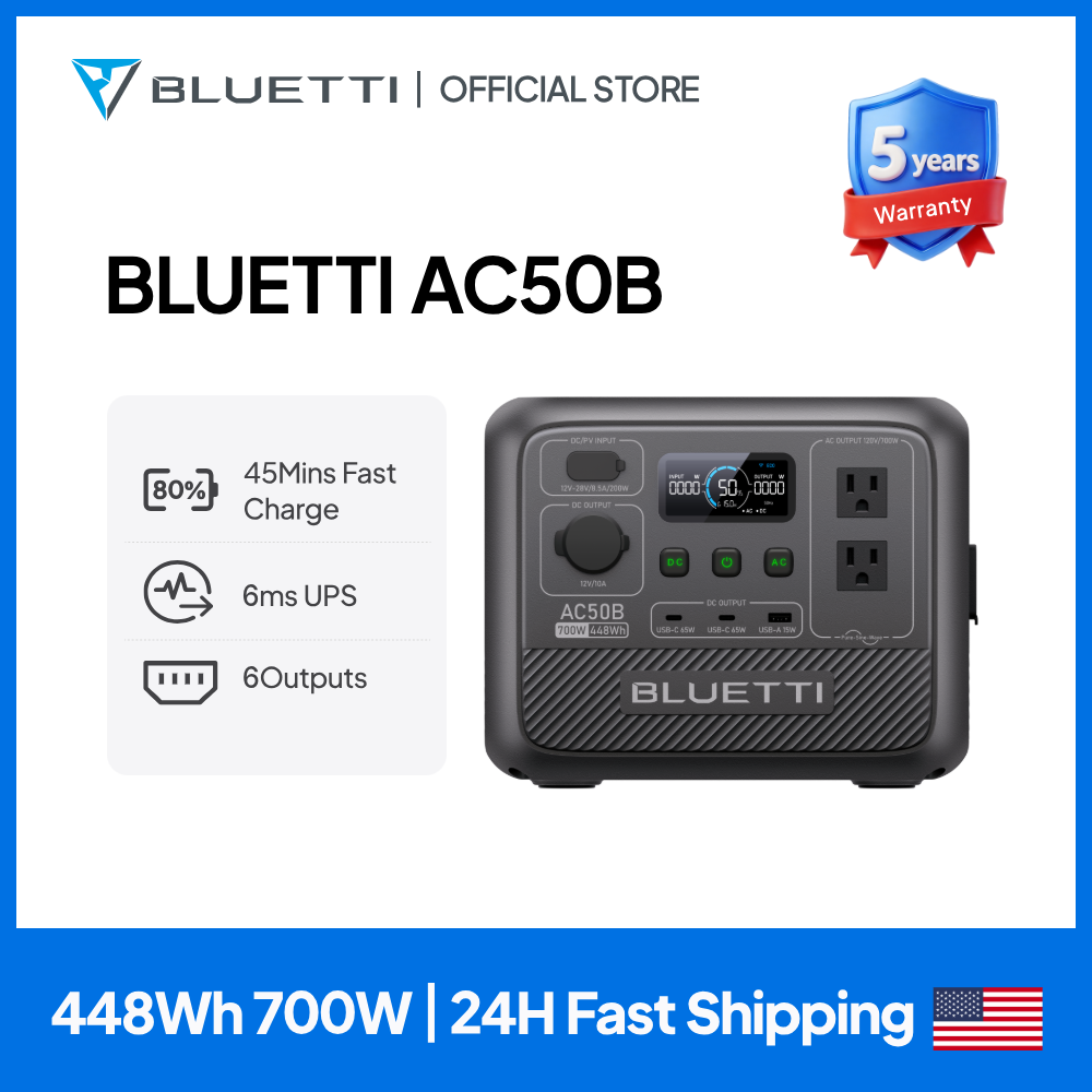 BLUETTI AC50B Portable Power S - Usb Charger Dynamo recension och pris