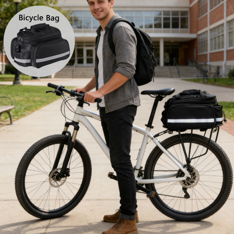 1pcs Bicycle Trunk Bag Bike Re - Cycling Commute Rain recension och pris
