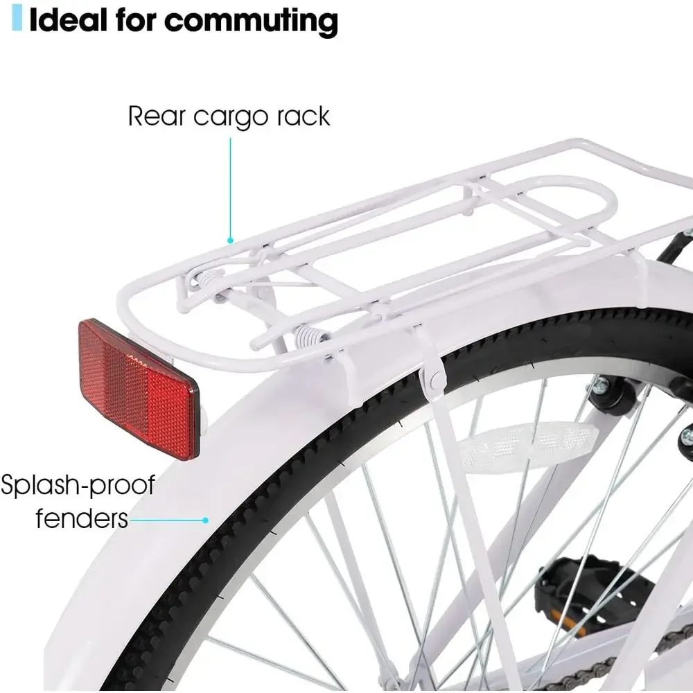 26 7-Speed Step-Through Cruise - Cycling Commute Speed recension och pris