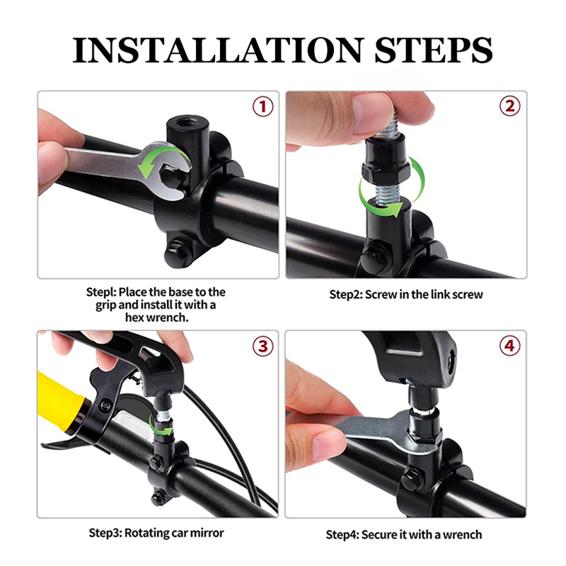 Motorcycle Handlebar Mirror Fo - Mirror Handlebar Convex recension och pris