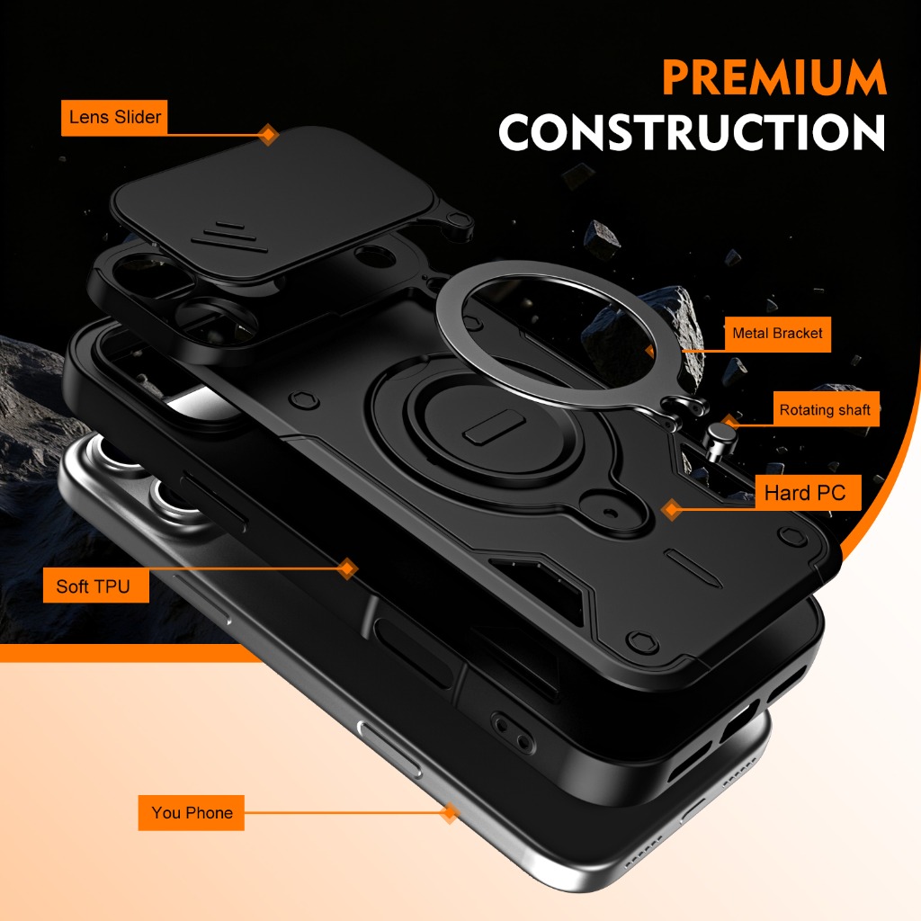 Armor Shockproof Phone Case w/ - Kickstand Adjustable recension och pris