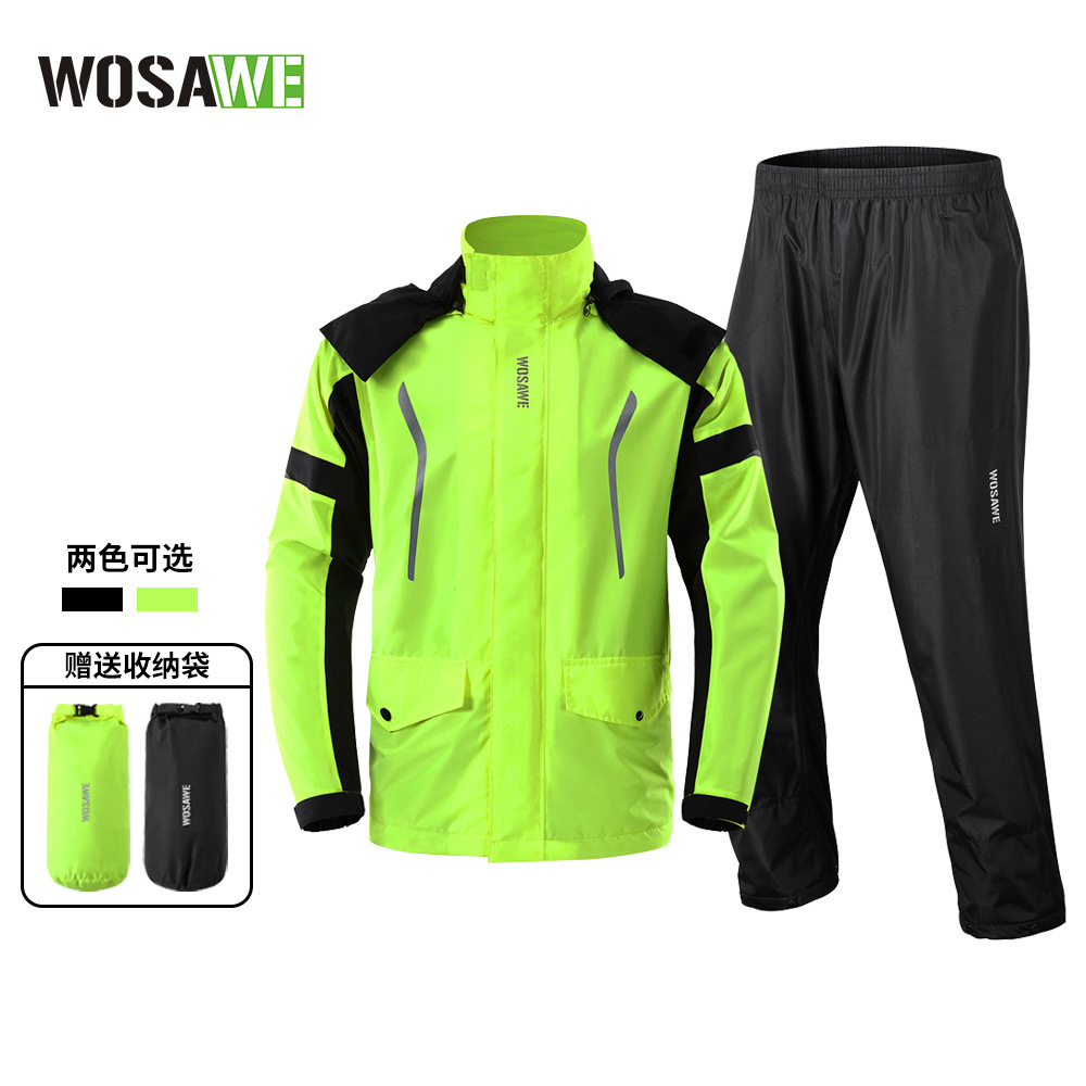 WOSAWE Cycling Rain Suit Men W - Cycling Commute Rain recension och pris