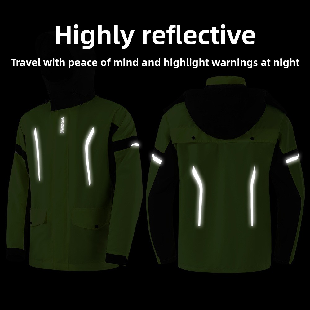 WOSAWE Cycling Rain Suit Men W - Cycling Commute Rain recension och pris