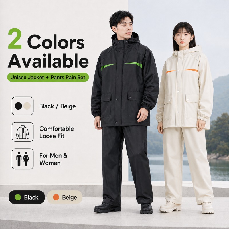 Unisex 2-Piece Waterproof Cycl - Cycling Commute Rain recension och pris