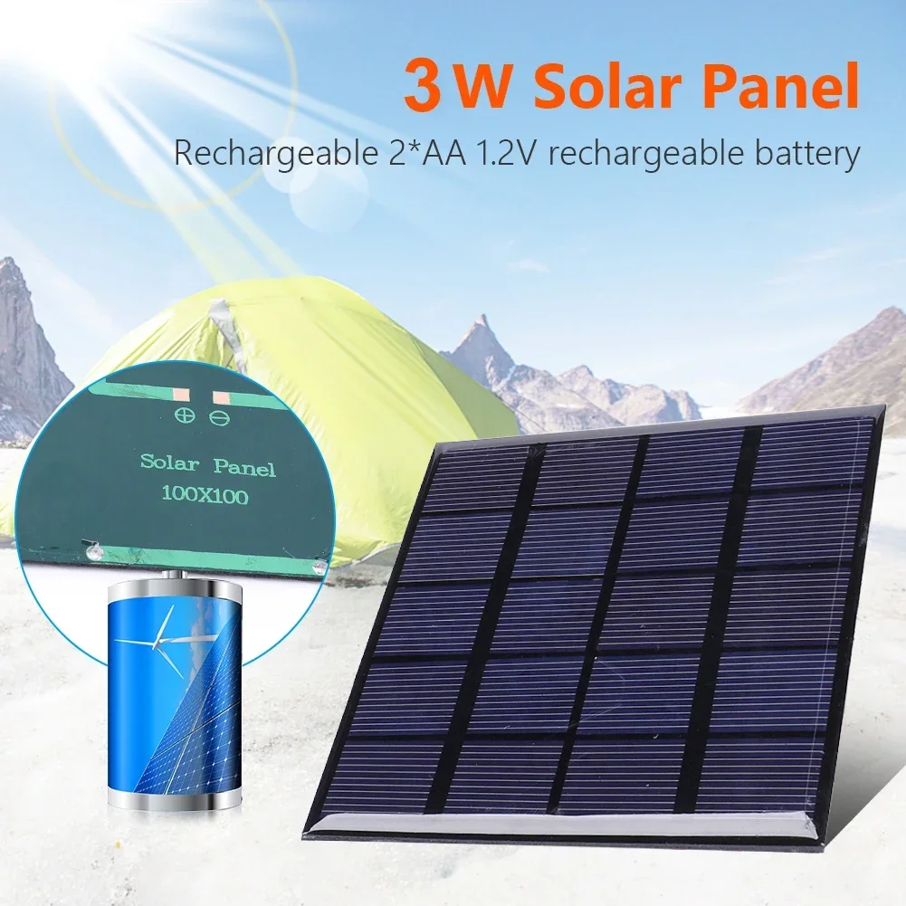 Solar Panel 3W 5V Solar Board  - Usb Charger Dynamo recension och pris