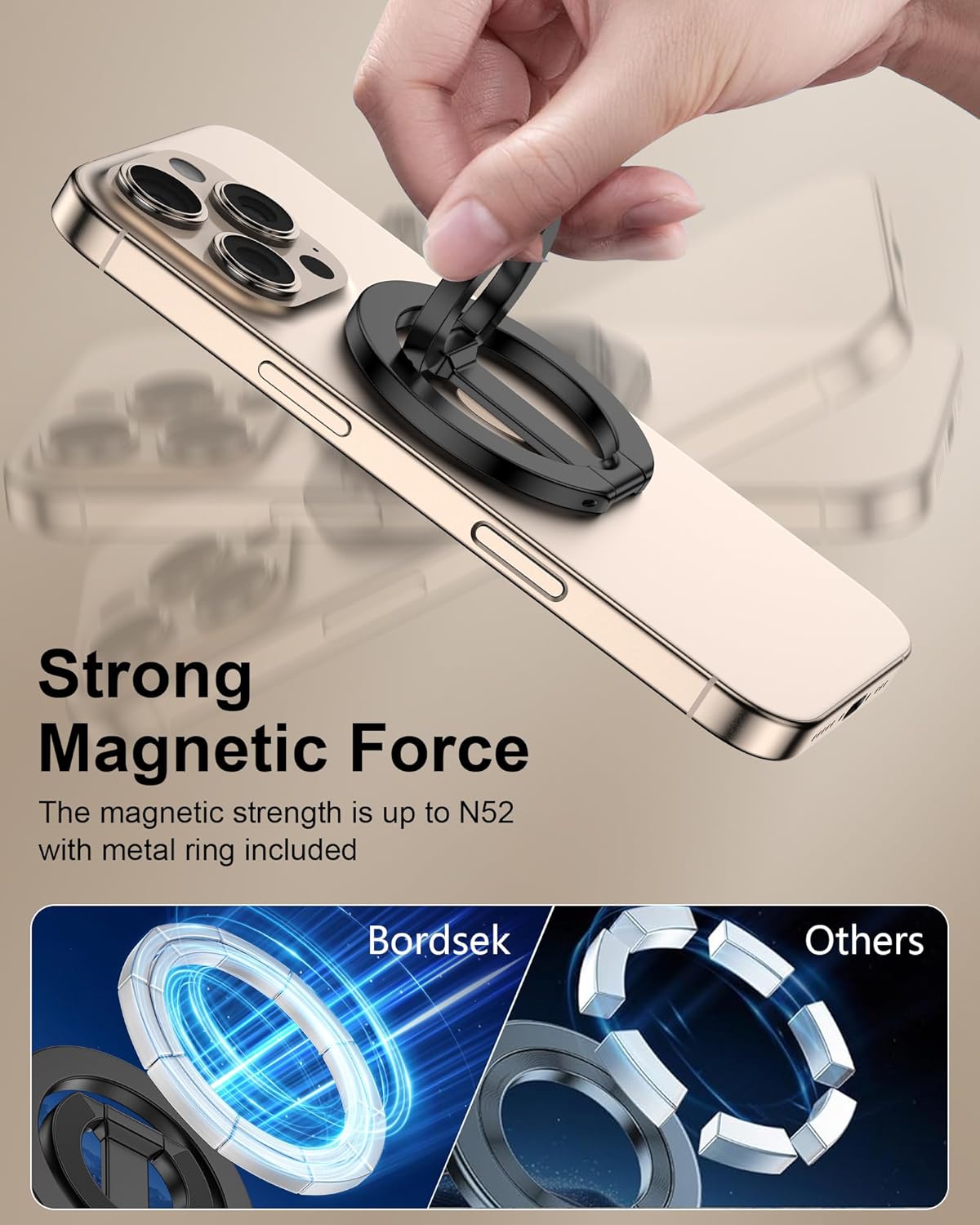 Phone Grip Holder Stand Dual-S - Kickstand Adjustable recension och pris
