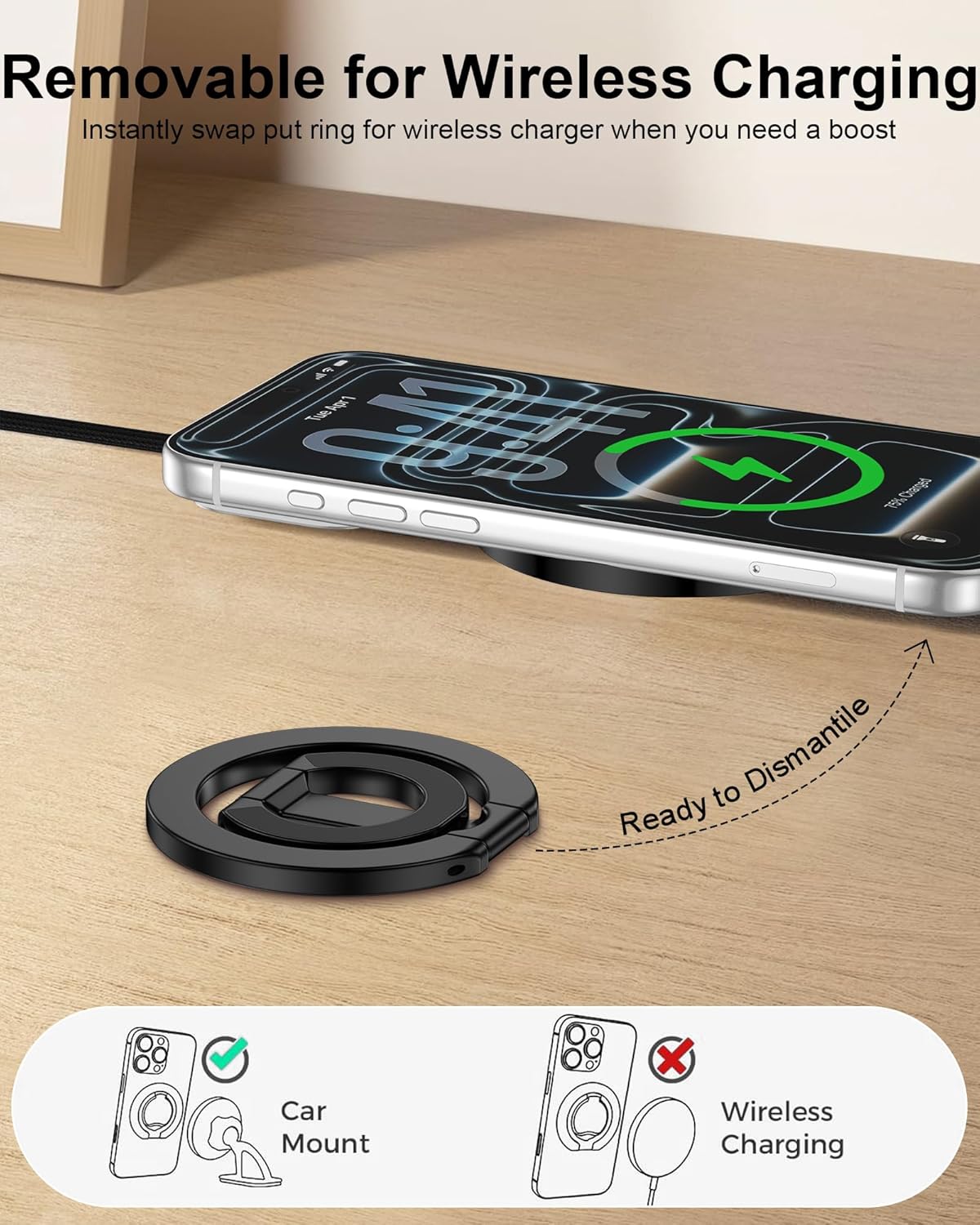 Phone Grip Holder Stand Dual-S - Kickstand Adjustable recension och pris